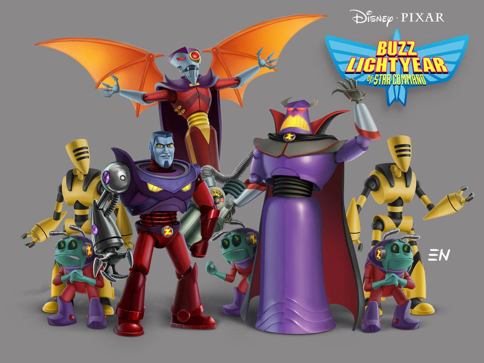 Buzz Lightyear Of Star Command Villains In 3d Wallpaper