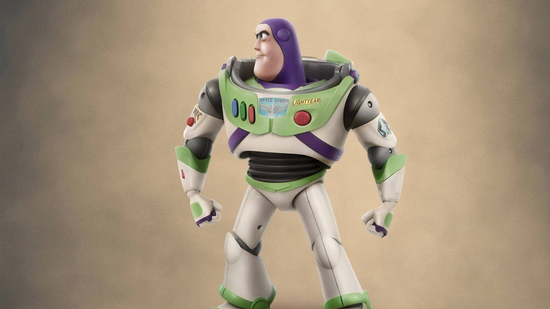 Buzz Lightyear Showcasing His Side Profile Wallpaper