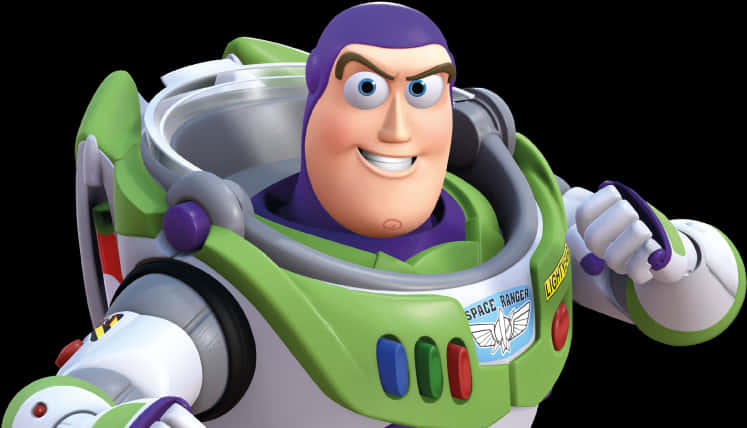 Buzz Lightyear Smiling Portrait PNG