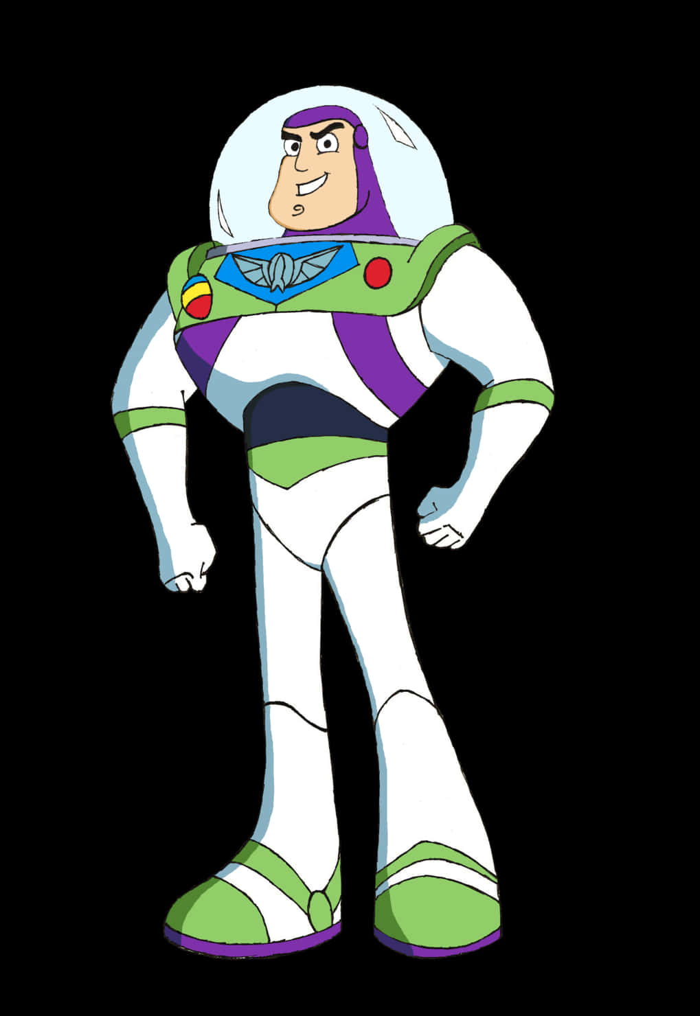 Buzz Lightyear Standing Pose PNG