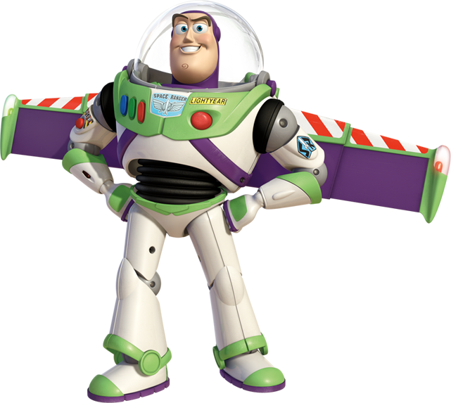 Buzz Lightyear Toy Character Pose PNG