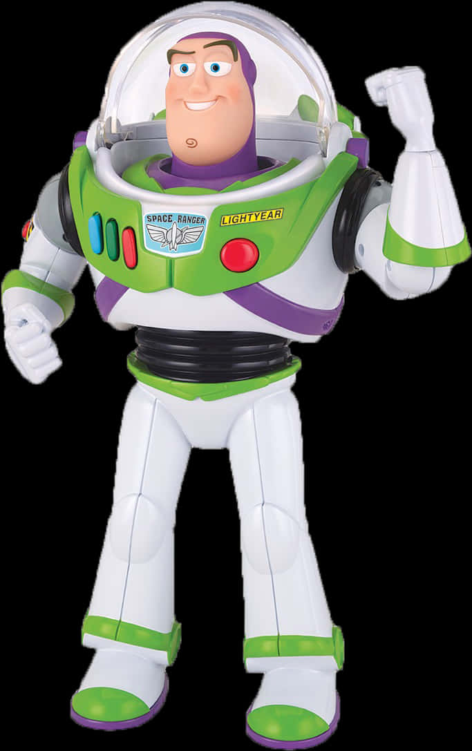 Buzz Lightyear Toy Standing Pose PNG