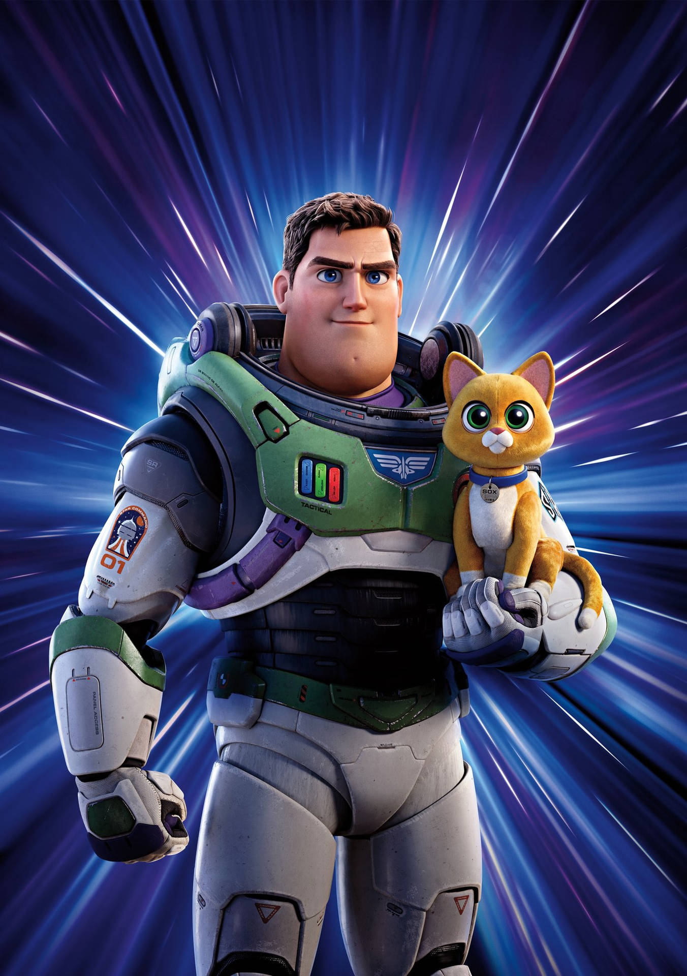 Buzz Lightyear With His Cat Wallpaper