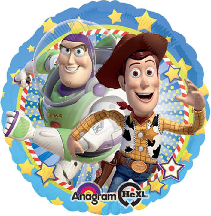 Buzzand Woody Toy Story Balloon PNG