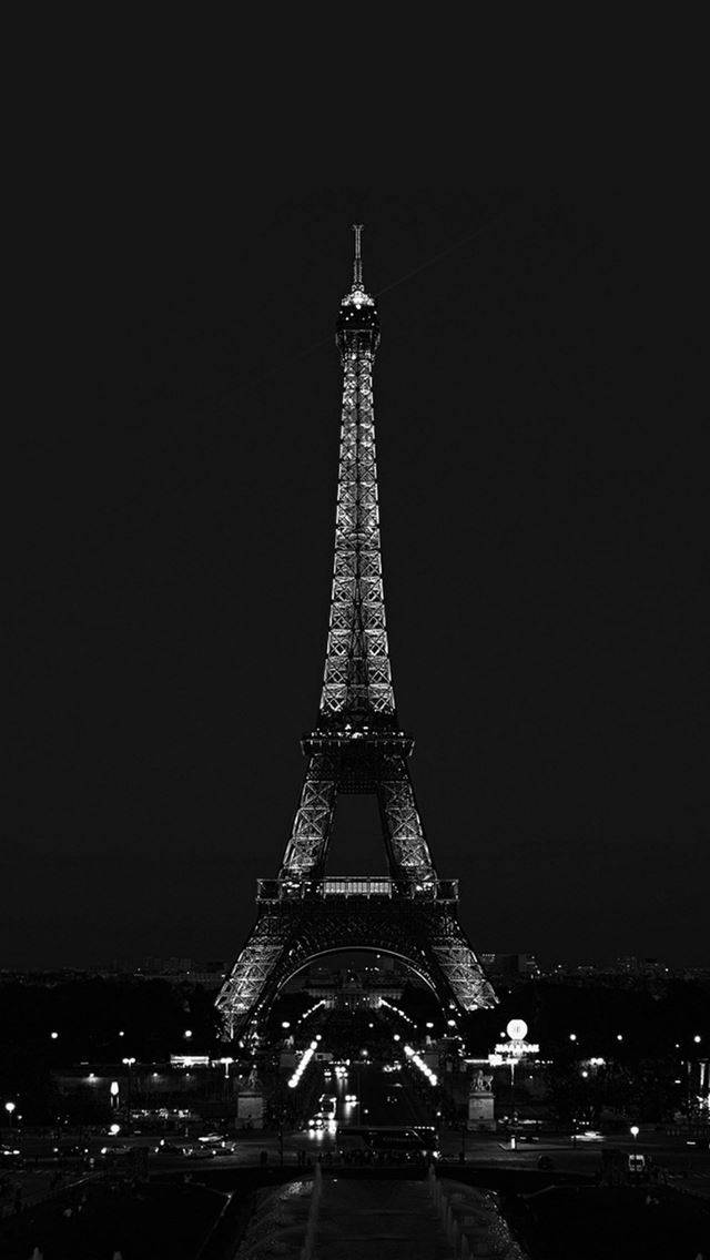Bw Eiffel Tower Minimal Dark Iphone