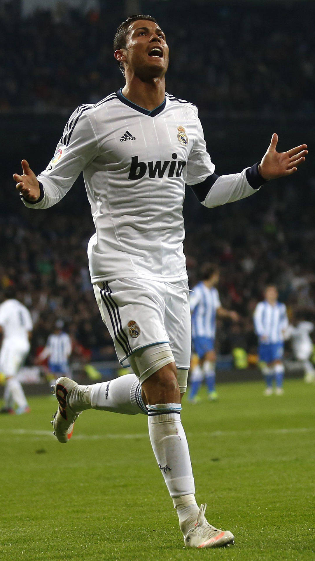 Bwin White Jersey Cristiano Ronaldo iPhone Wallpaper