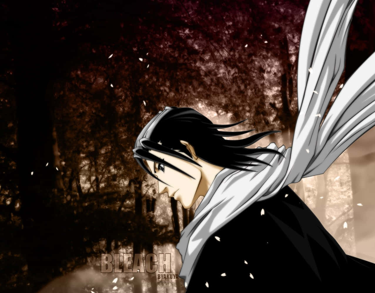 A proud captain of the 6th Division, Byakuya Kuchiki Wallpaper