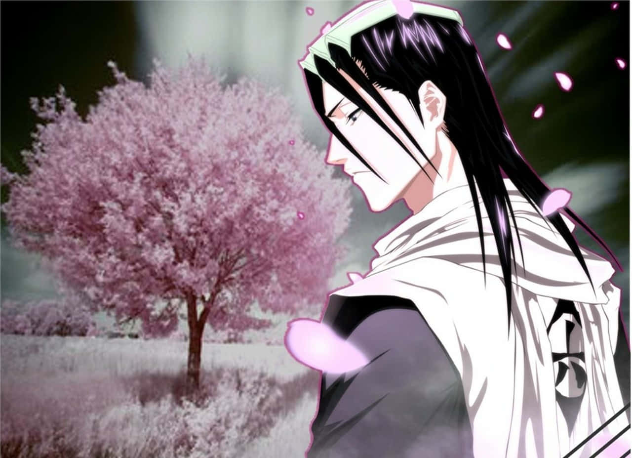 Byakuya Kuchiki, the captain of the 6th Division in the Gotei 13 Wallpaper