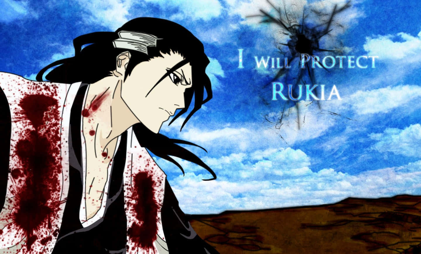 Byakuya Kuchiki from the anime series, Bleach Wallpaper