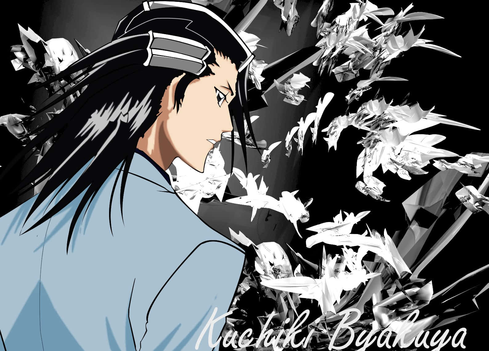 “No one can stand against Byakuya Kuchiki.” Wallpaper