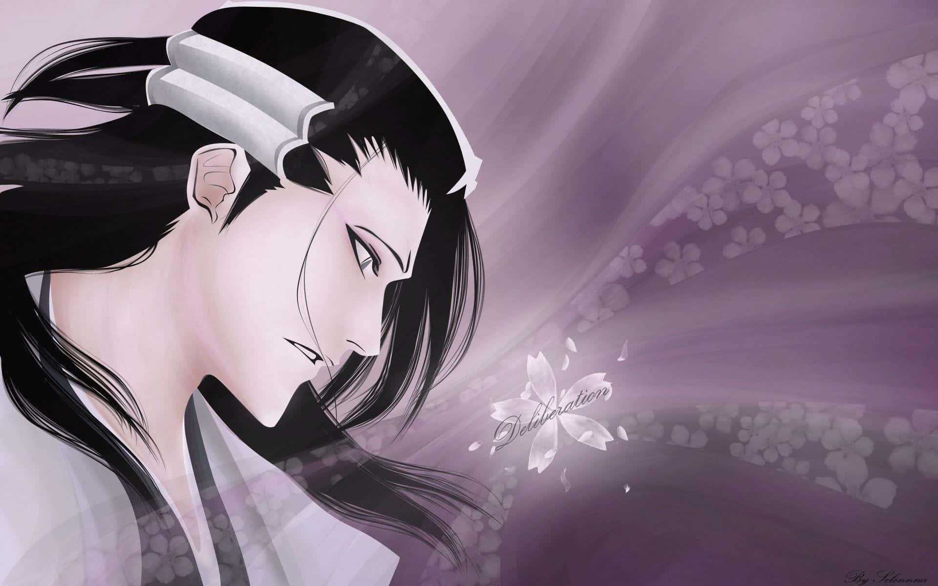 Byakuya Kuchiki, the captain of the 6th Division in the Gotei 13 Wallpaper