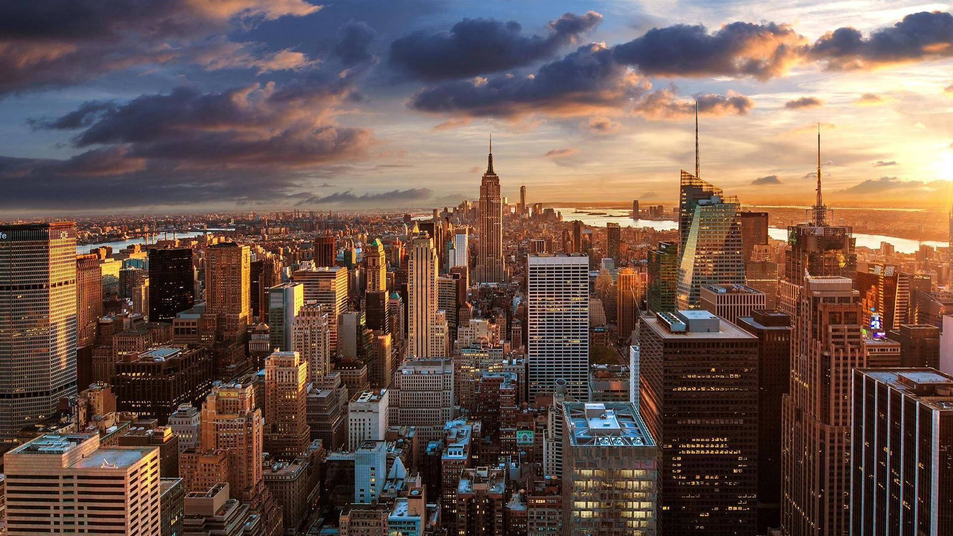 Bygning New York City Skyline Wallpaper