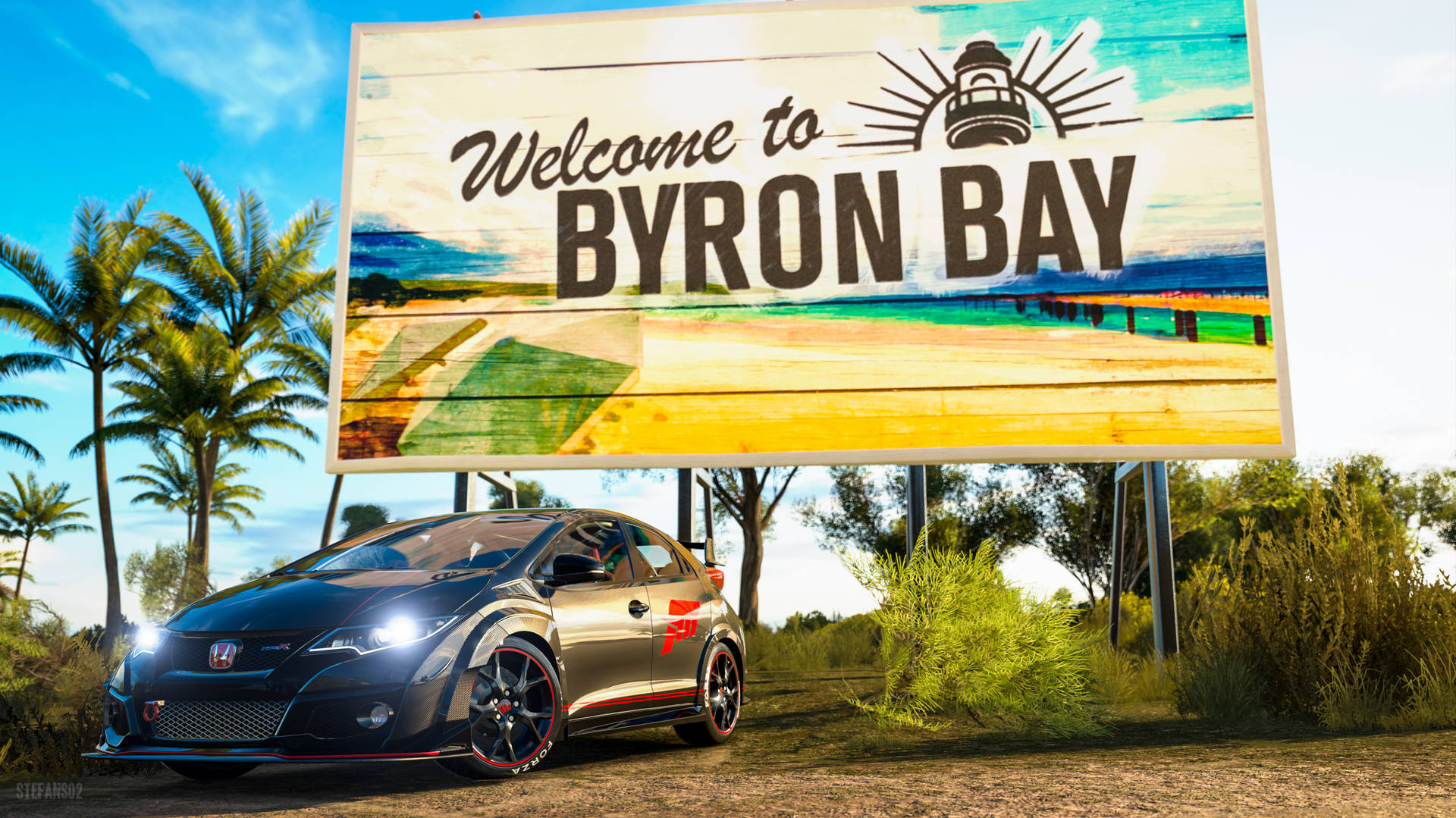 Byron Bay Sign From Forza Horizon Picture
