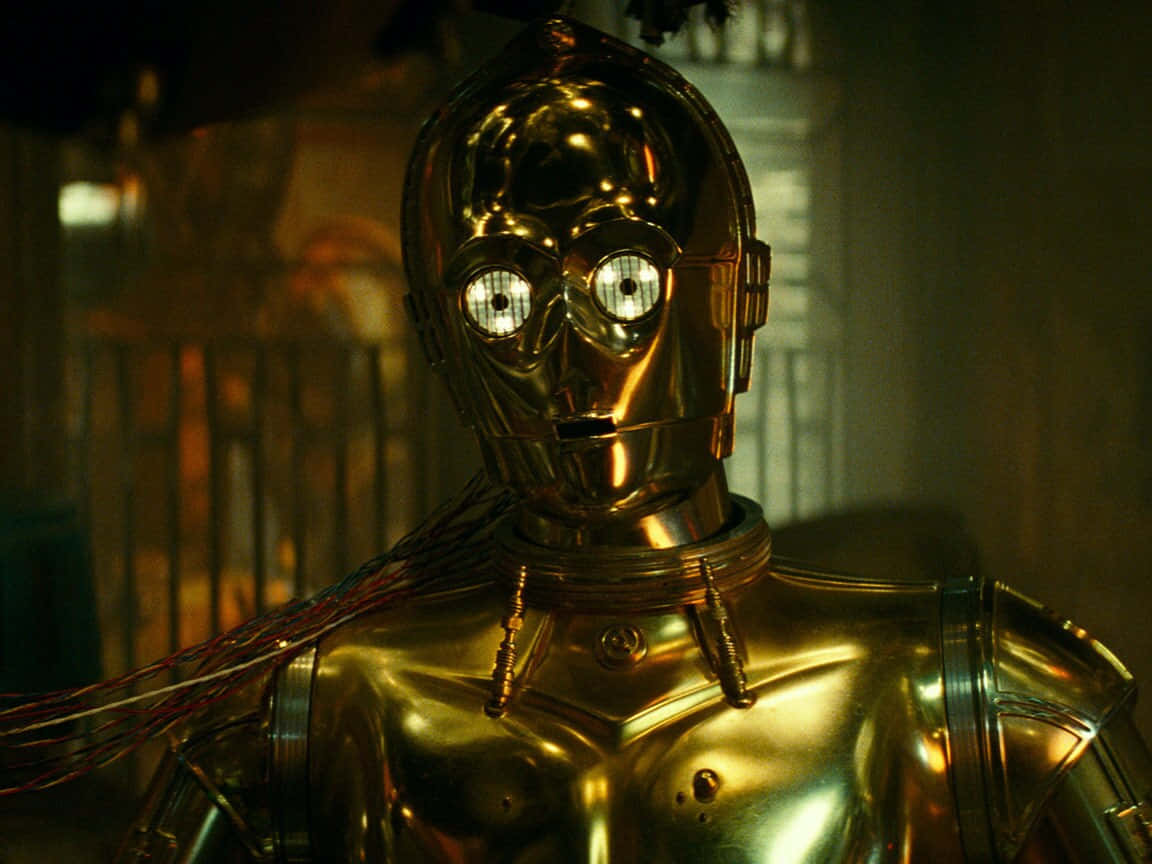 C-3PO, the iconic golden droid from the Star Wars Universe Wallpaper