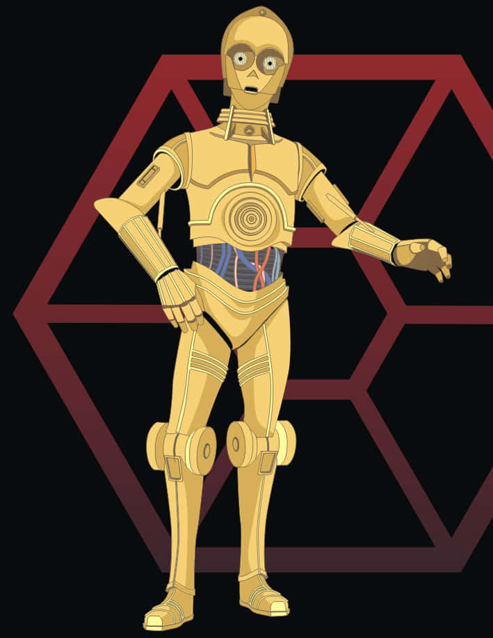 C-3PO: The Iconic Protocol Droid Wallpaper