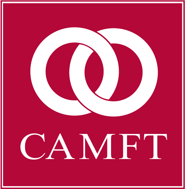 C A M F T Logo Red Background PNG