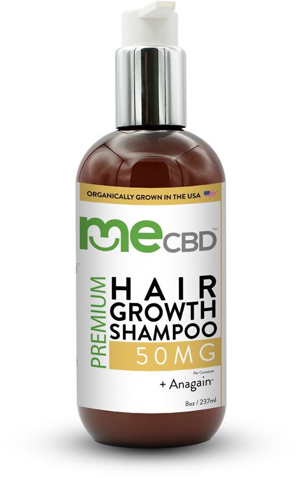 C B D Hair Growth Shampoo Bottle PNG