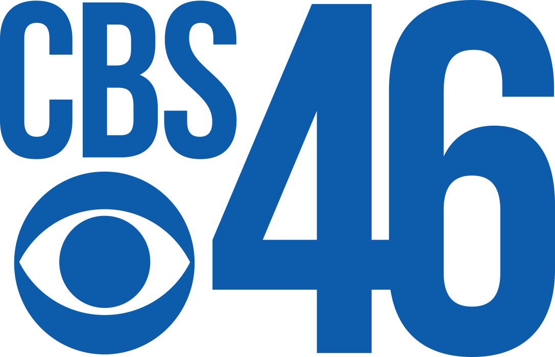 C B S46 Logo Blue Background PNG