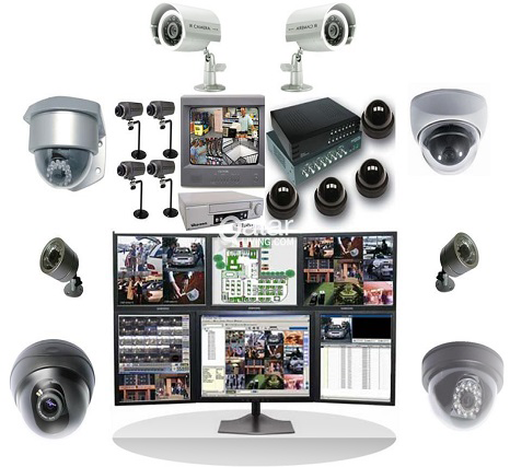 C C T V Security Camera System Components PNG