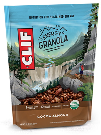 C L I F Energy Granola Cocoa Almond Package PNG