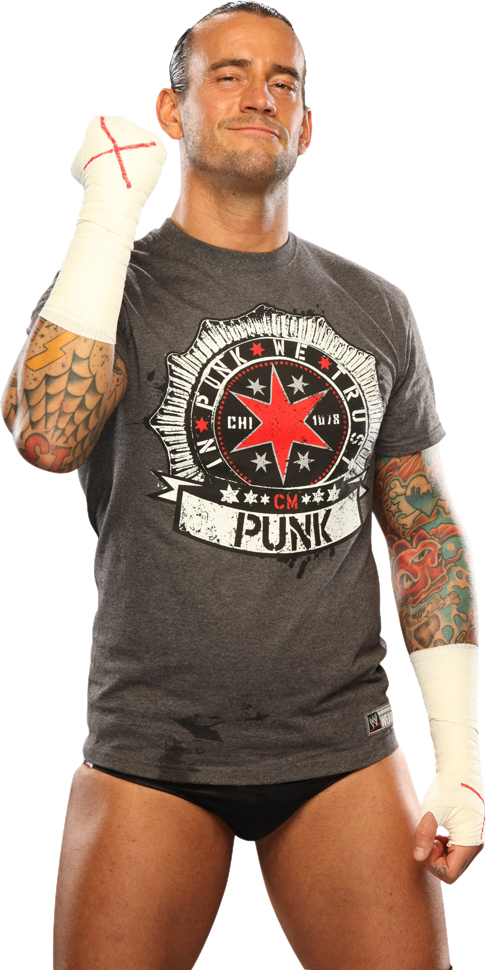 C M Punk Posewith Fist Raised PNG