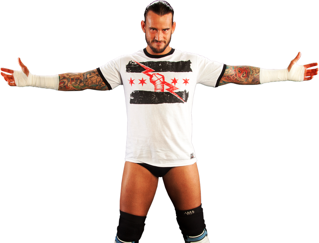 C M Punk Wrestling Pose PNG