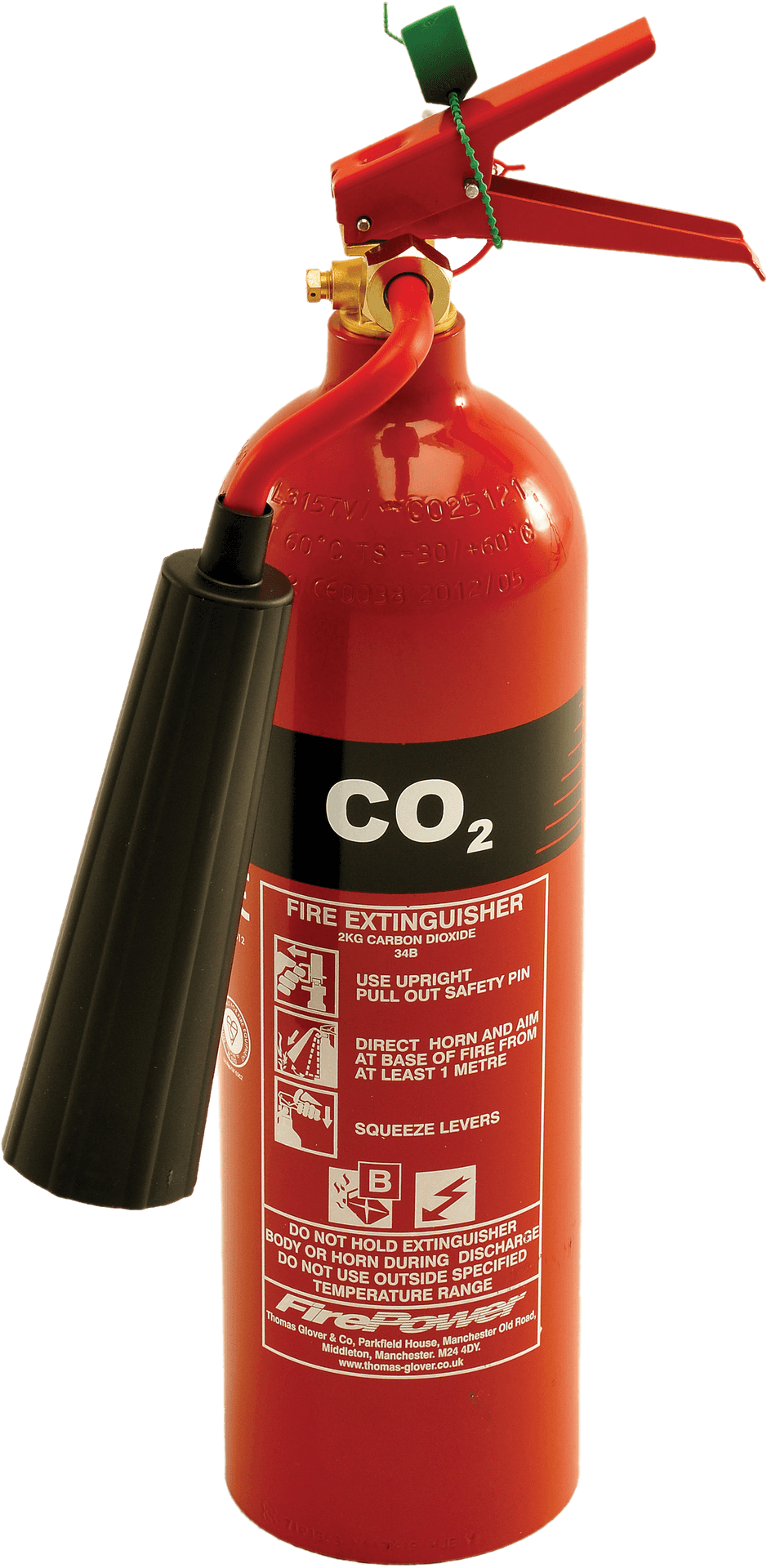 C O2 Fire Extinguisher PNG