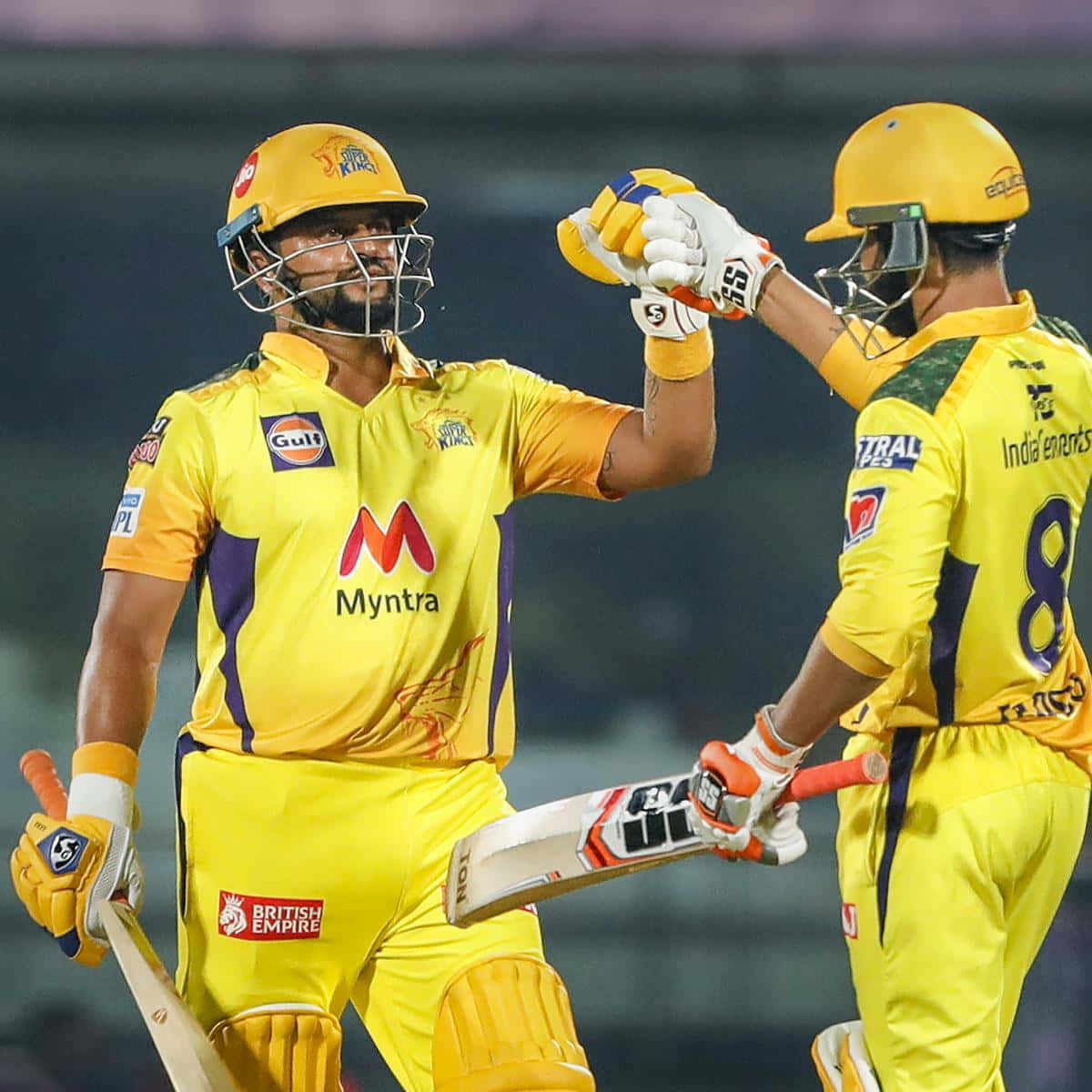 C S K Players Celebrating Victory Wallpaper