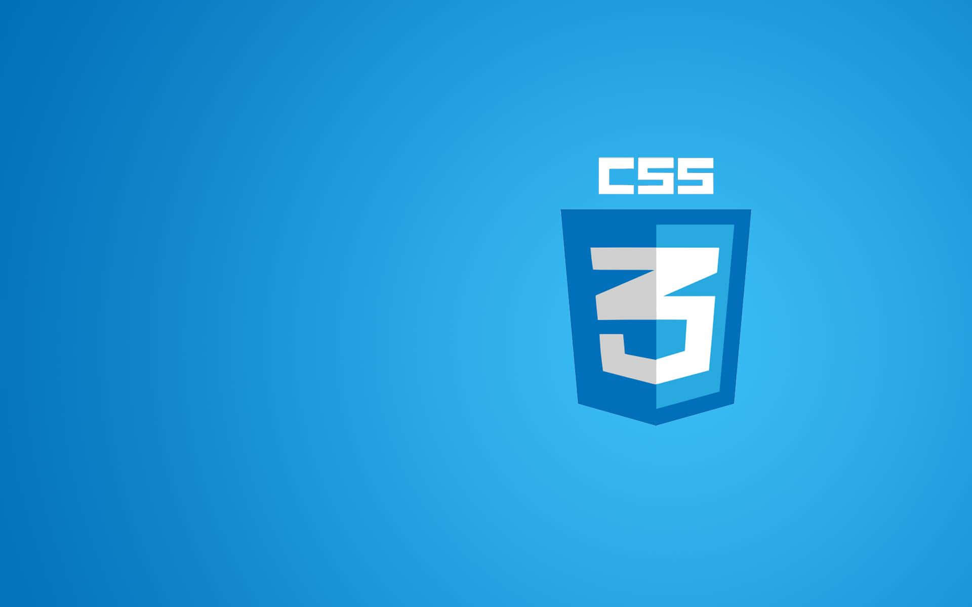 C S S3 Logo Blue Background Wallpaper