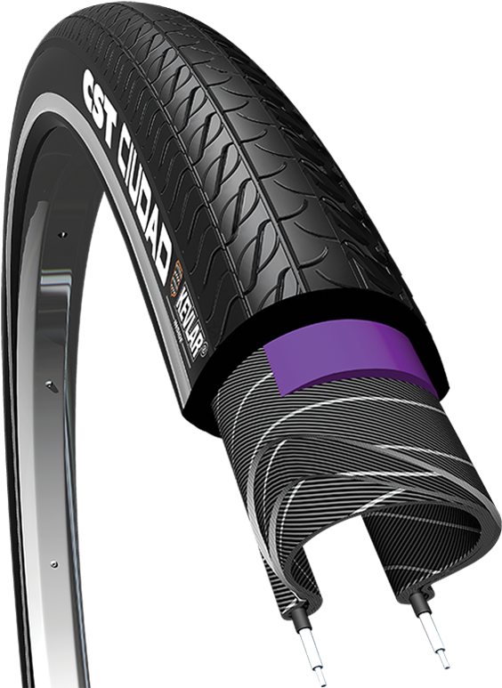 C S T City Bike Tirewith Kevlar Protection PNG