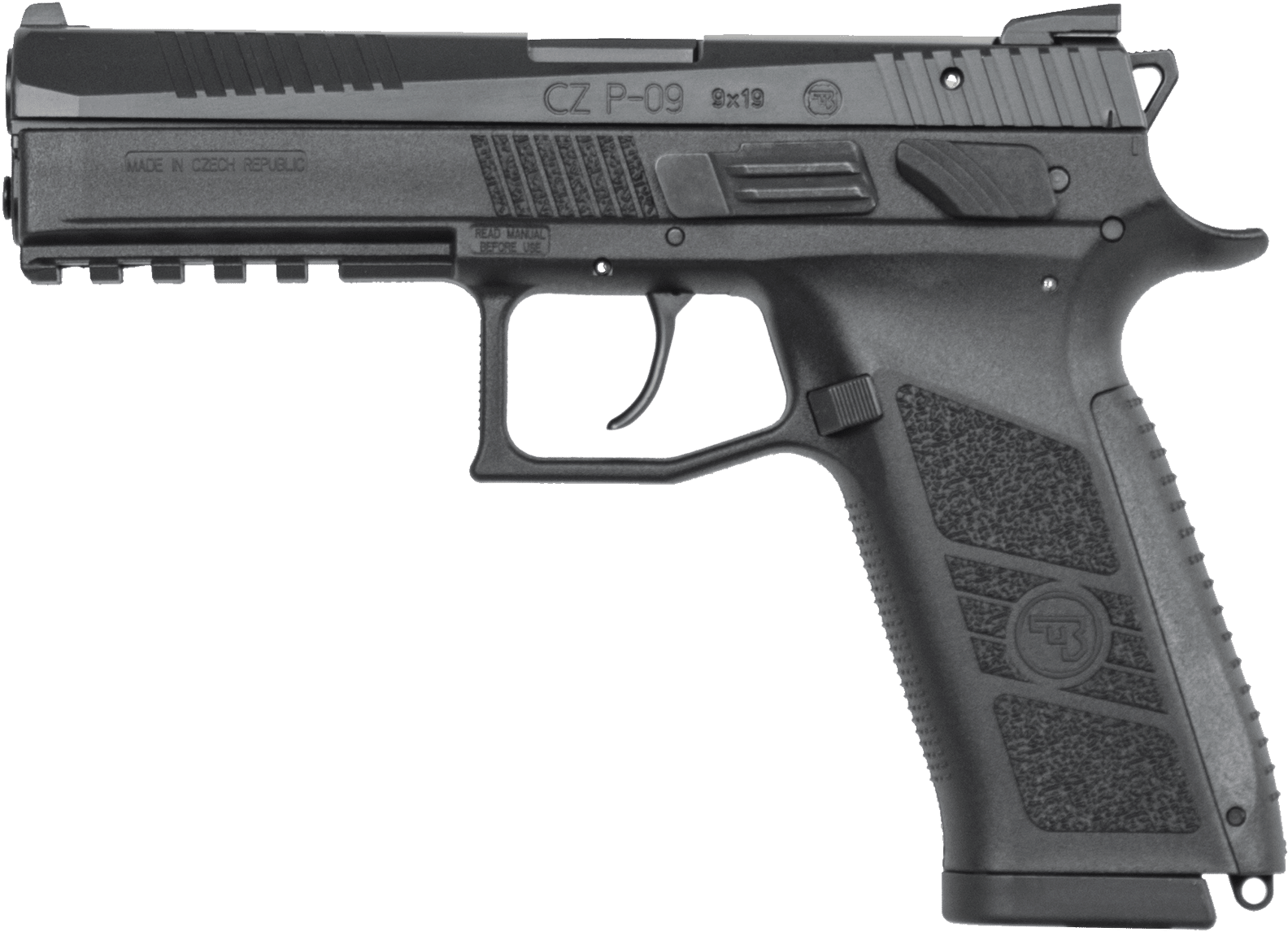C Z P09 Semi Automatic Pistol PNG