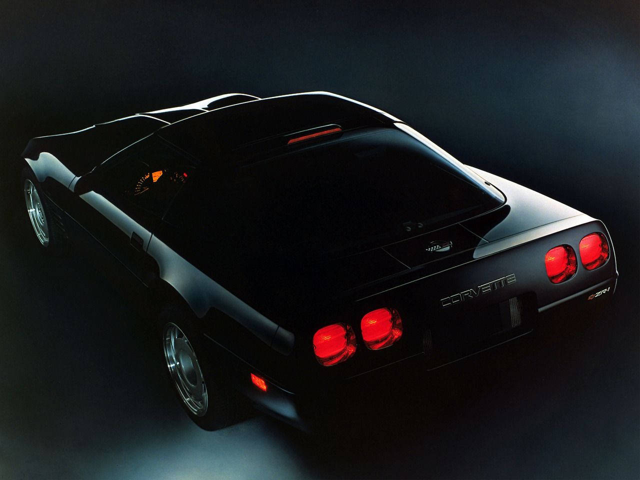C4 Corvette In The Shadows Wallpaper