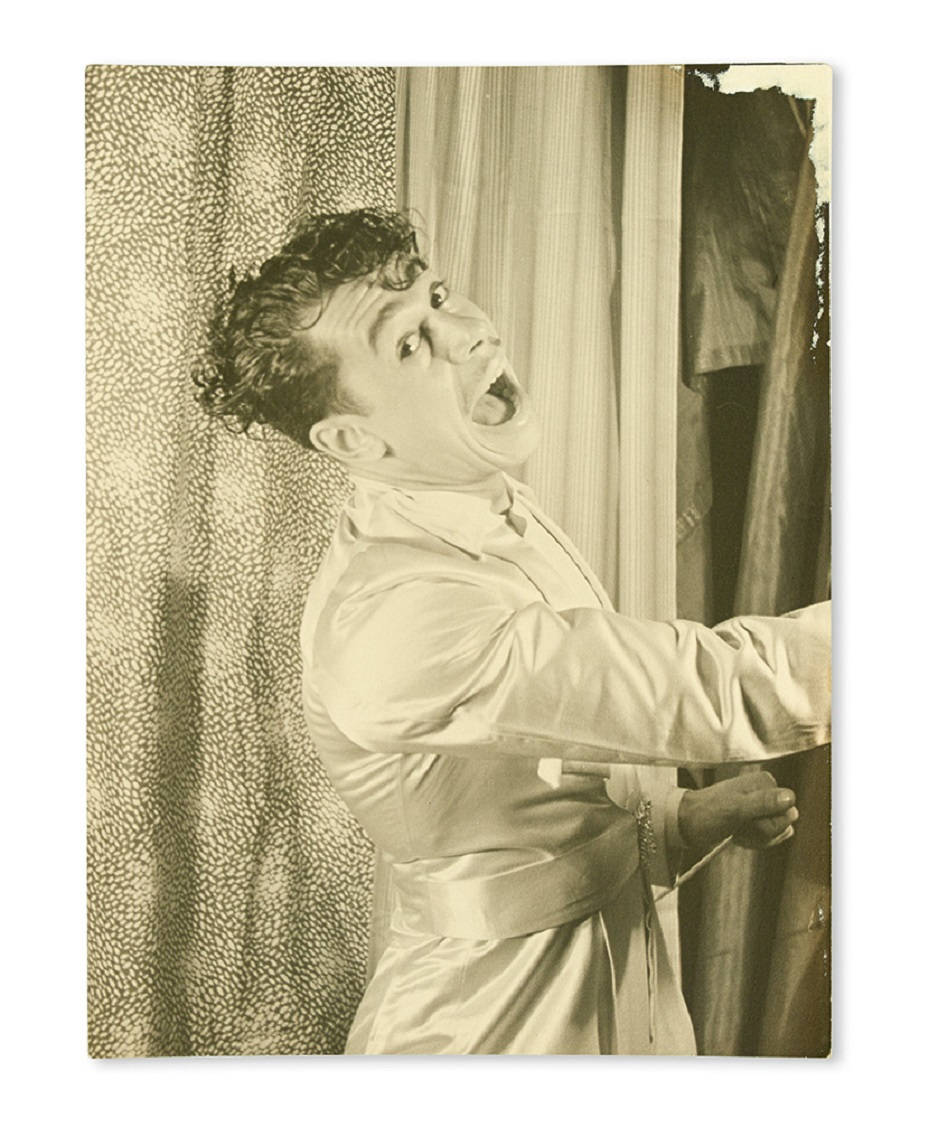 Cab Calloway Singing With Curtains Wallpaper