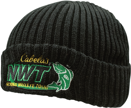 Cabelas N W T Black Beanie PNG