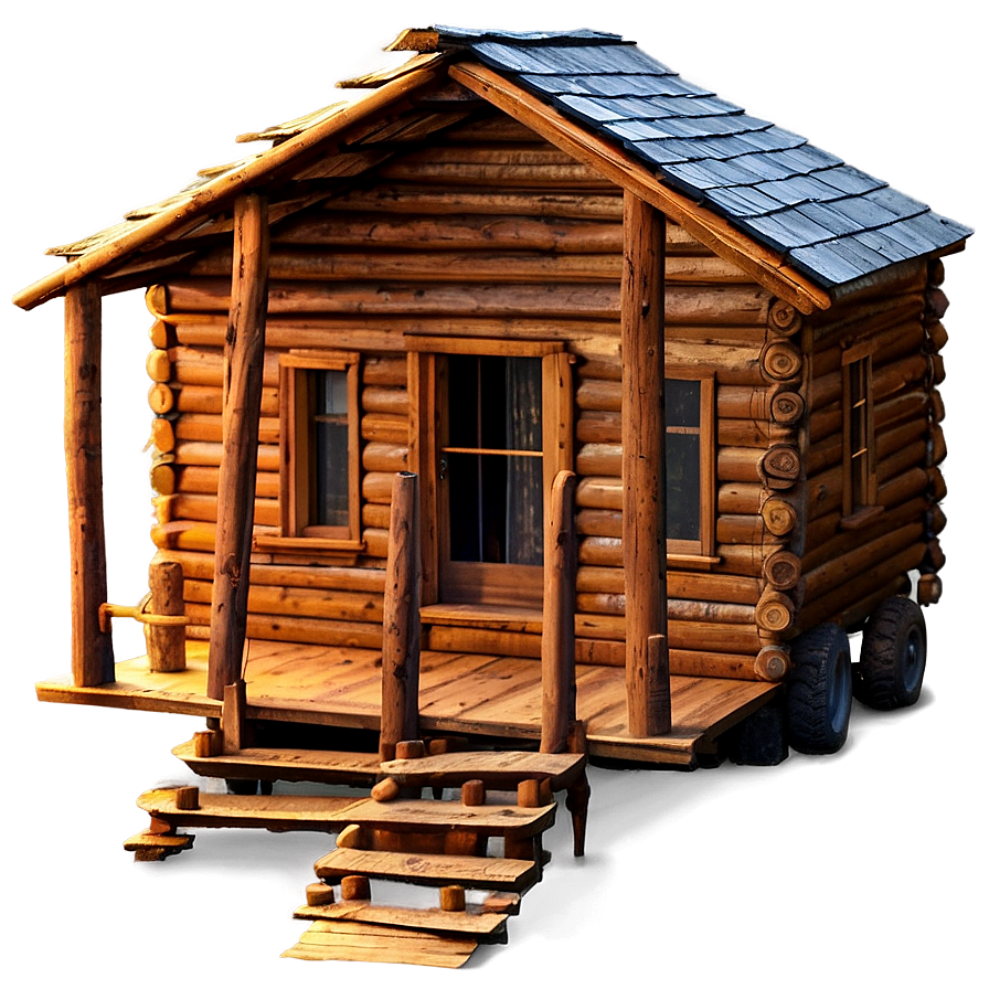 Cabin At Sunset Glow Png Nls71 PNG