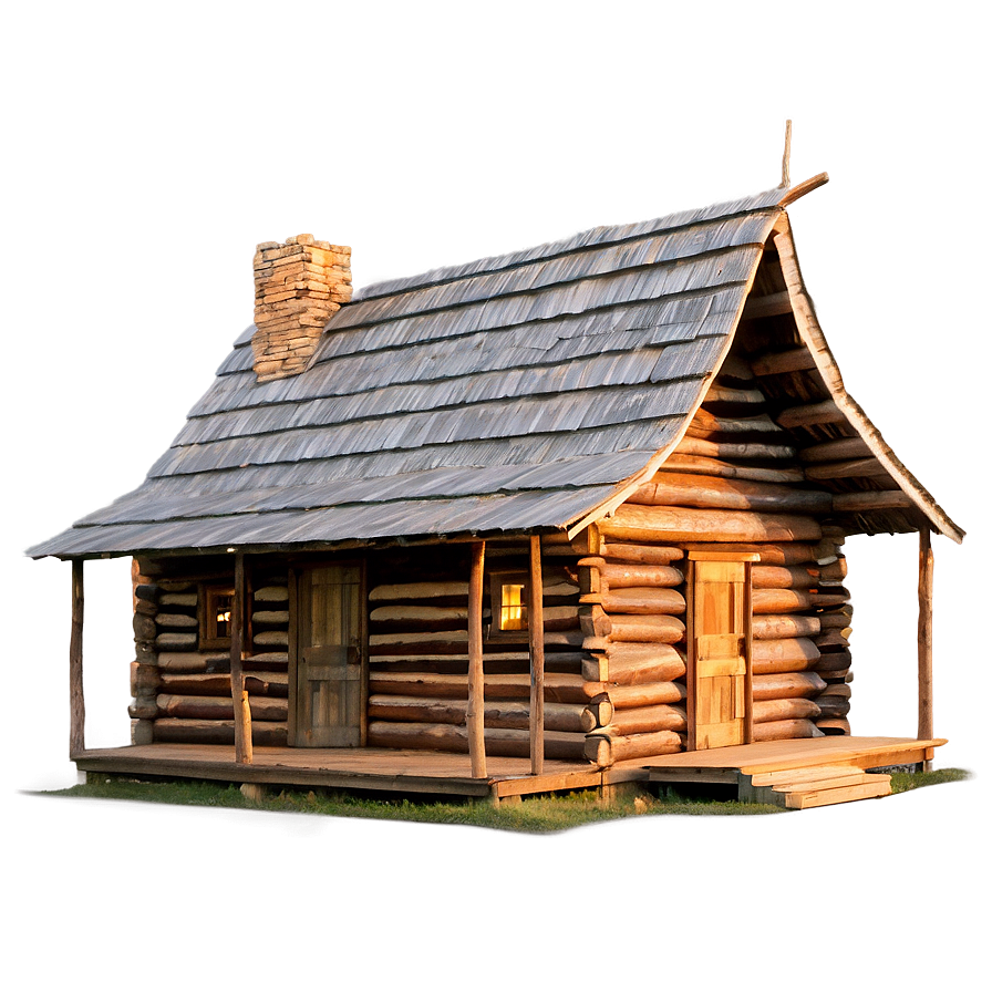 Cabin At Sunset Glow Png Xmc11 PNG