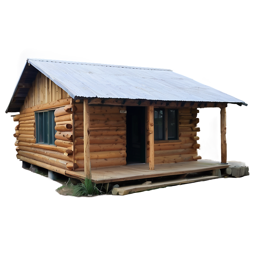 Cabin In A Clearing Png Kqc PNG
