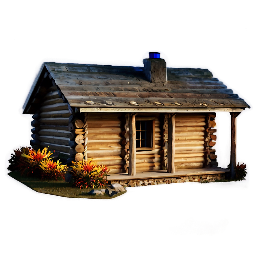 Cabin In Autumn Foliage Png 7 PNG