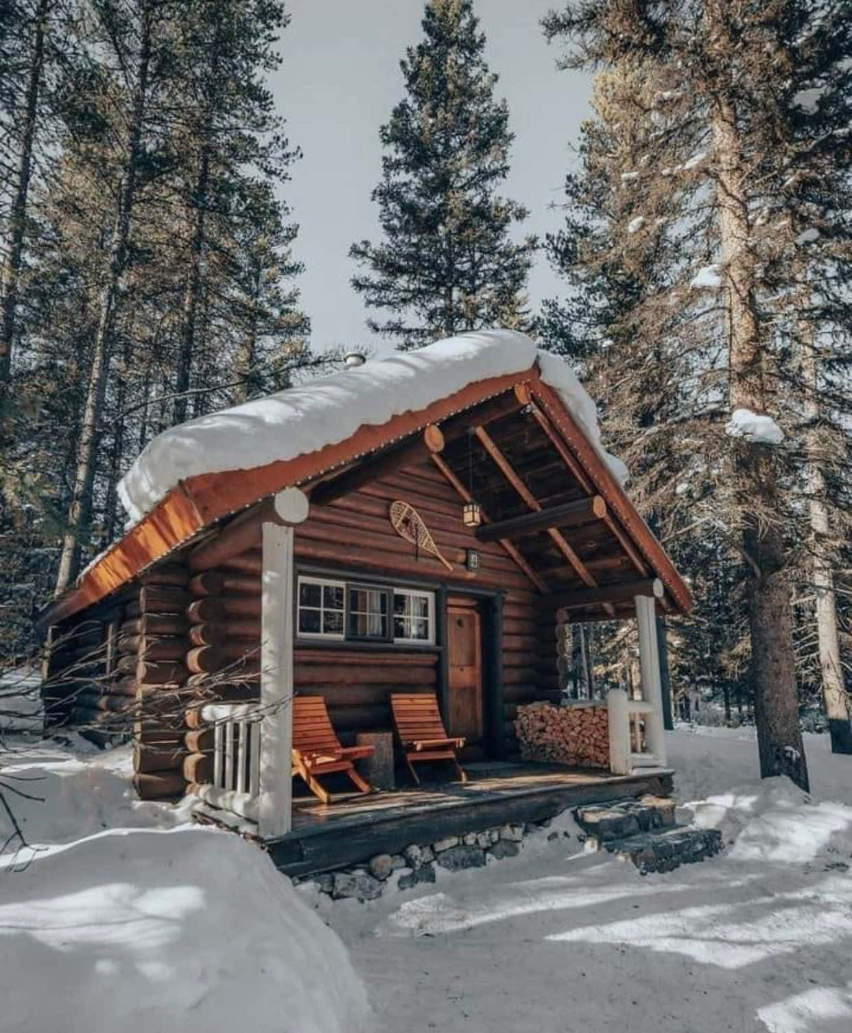 Winter Cabin Picture