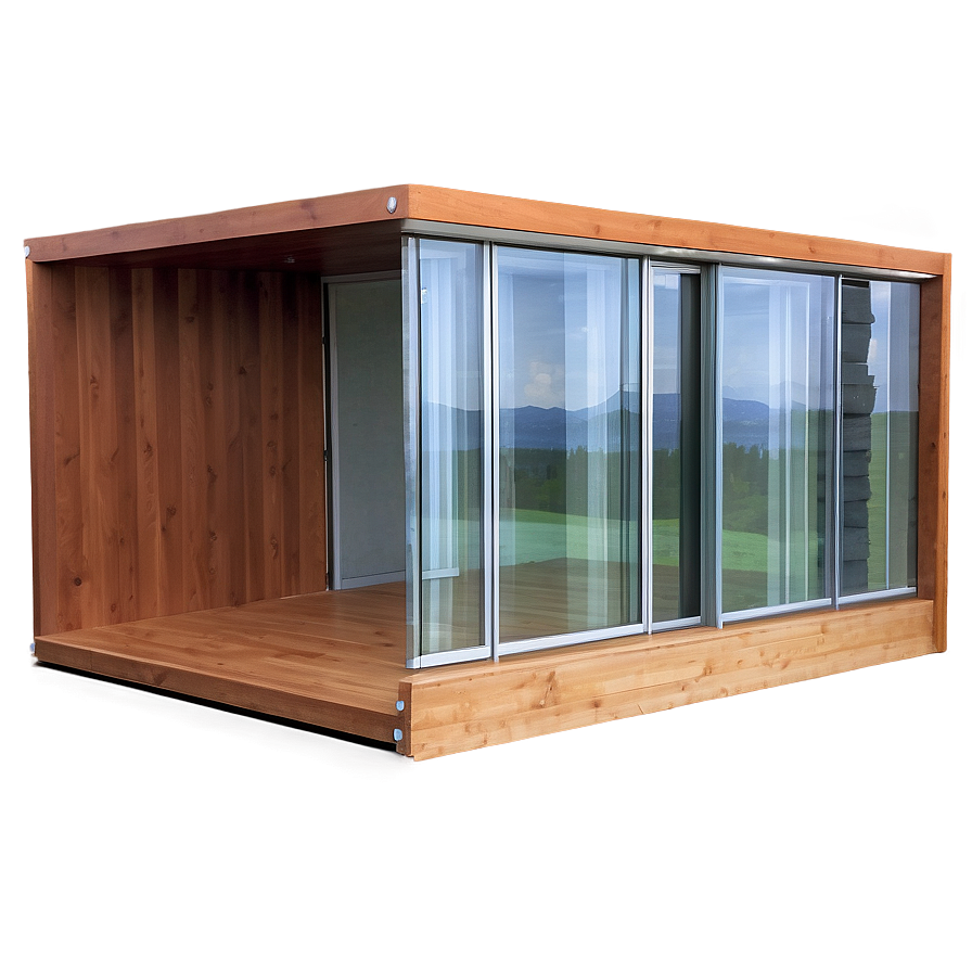Cabin With Glass Walls Png 05242024 PNG
