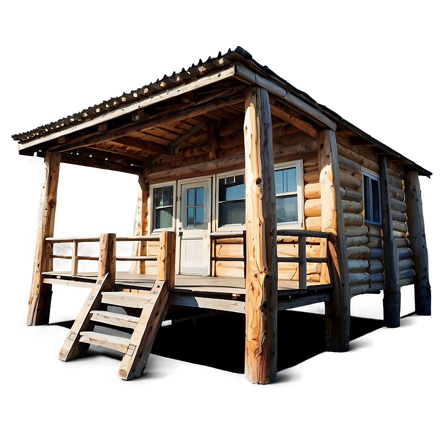 Cabin With Wooden Bridge Png Vpj PNG