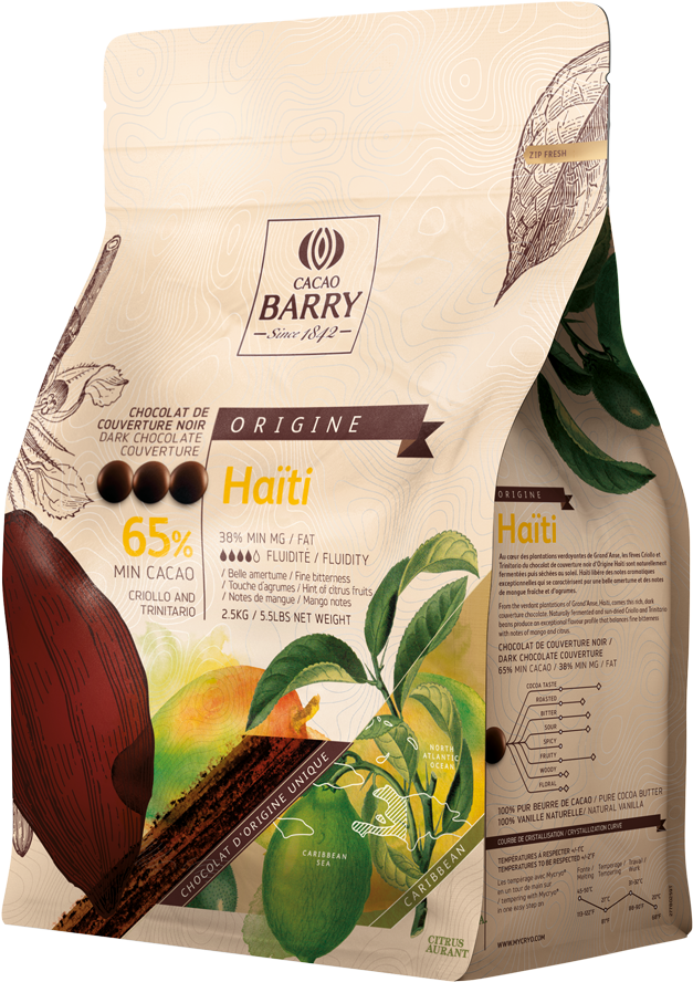 Cacao Barry Haiti Chocolate Packaging PNG