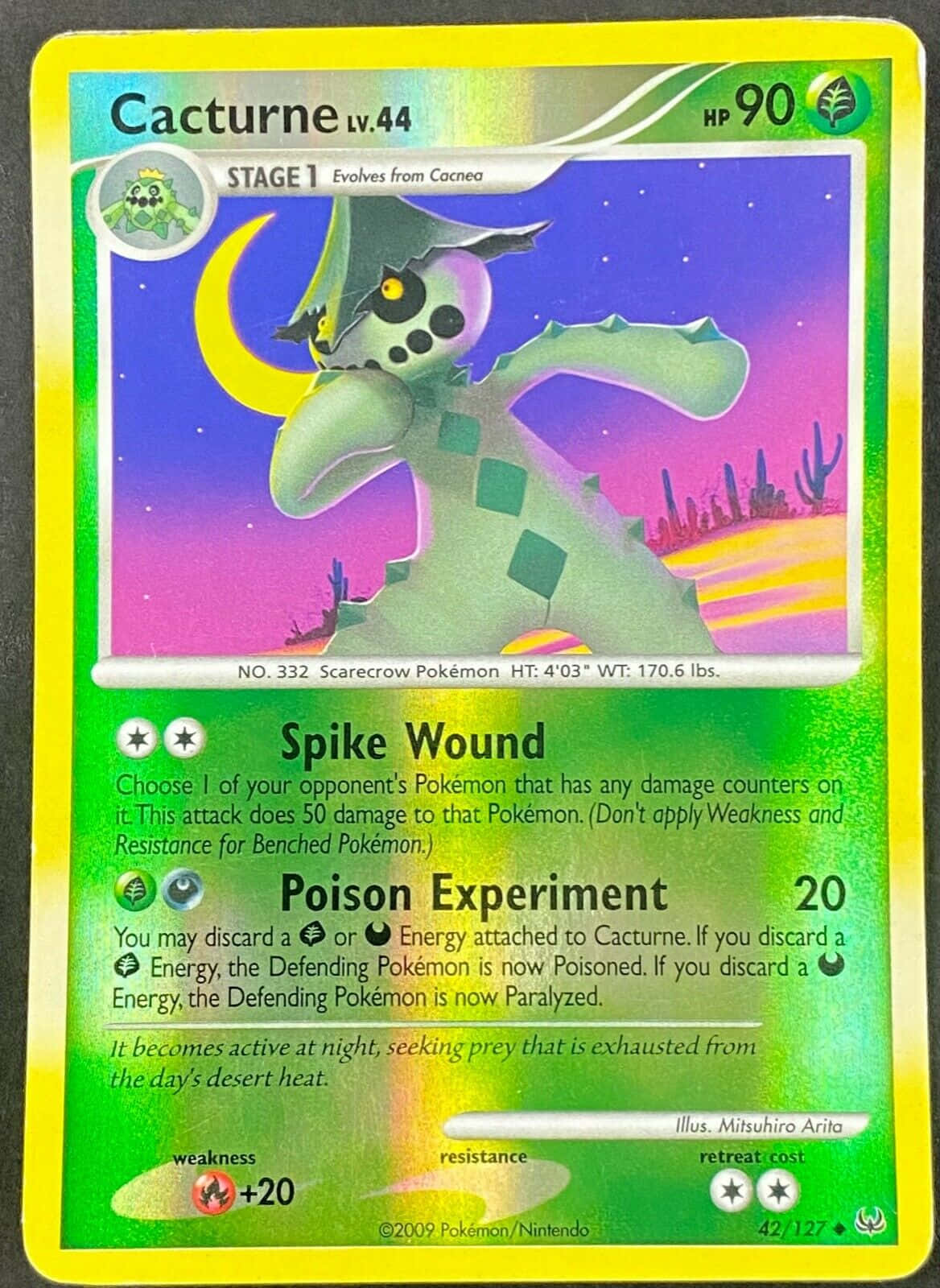 Cacturne Pokémon Card Wallpaper