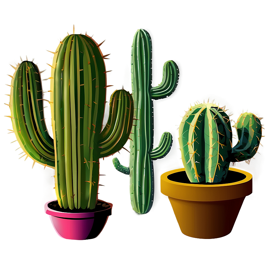 Download Cactus Art Png 05032024 | Wallpapers.com