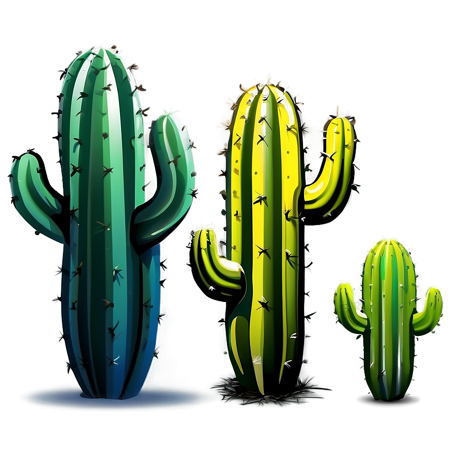 Cactus Art Png Tce74 PNG