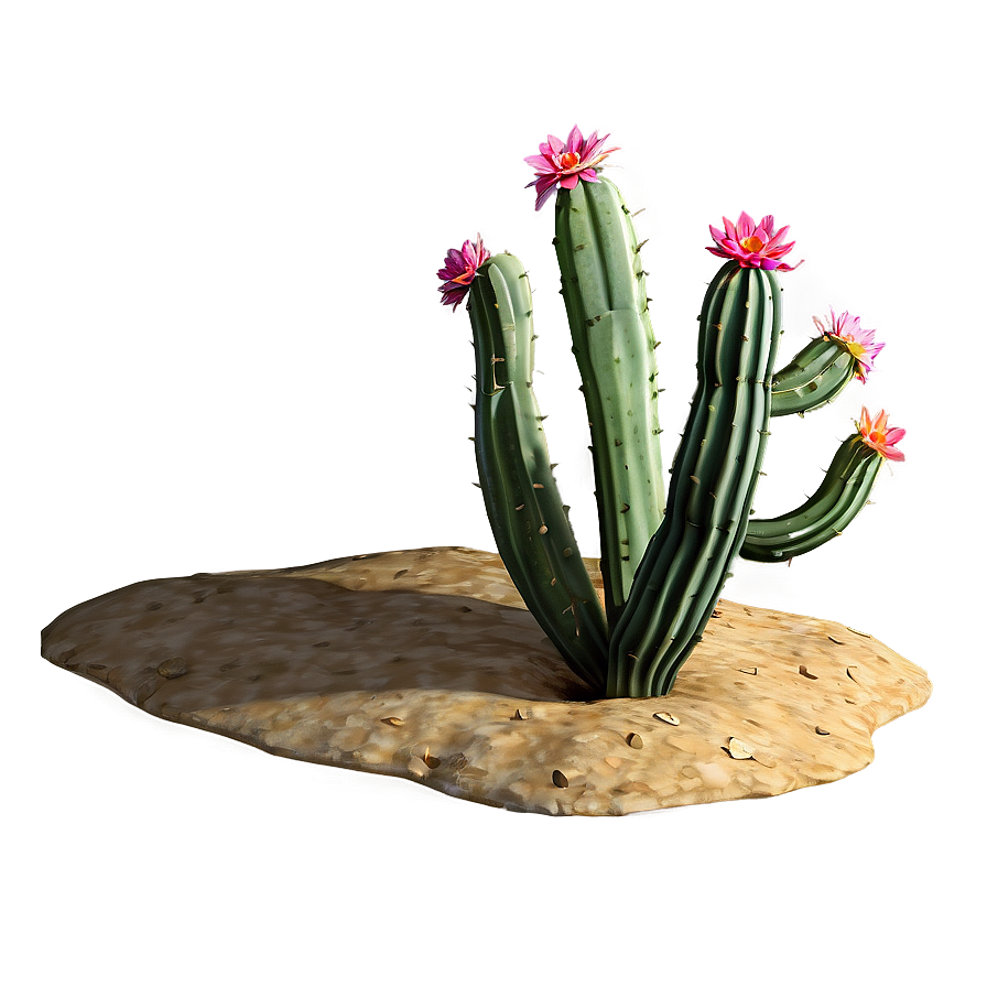 Cactus In Desert Png 05032024 PNG