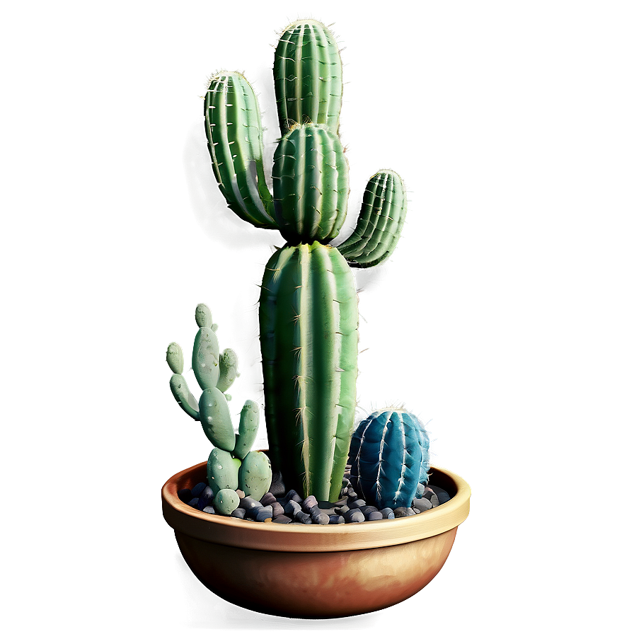 Cactus Landscape Png Nlv37 PNG