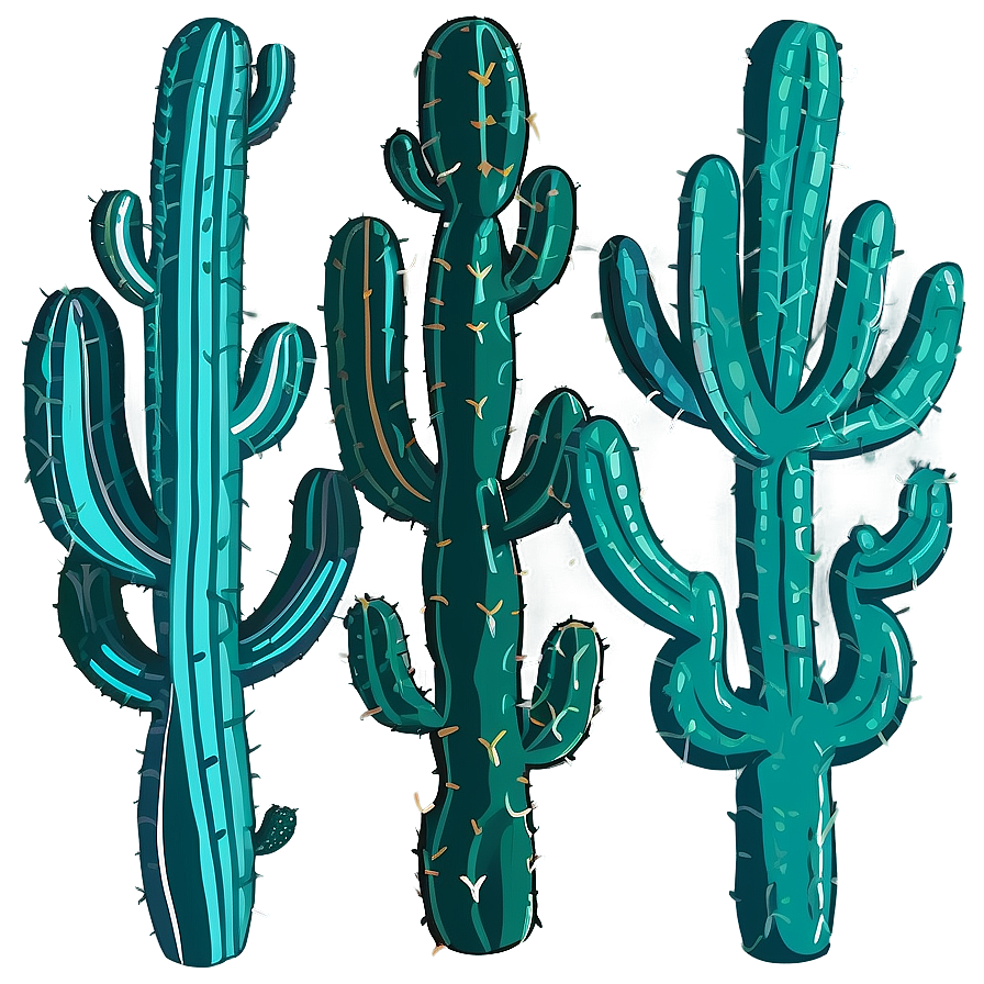 Cactus Pattern Png 4 PNG
