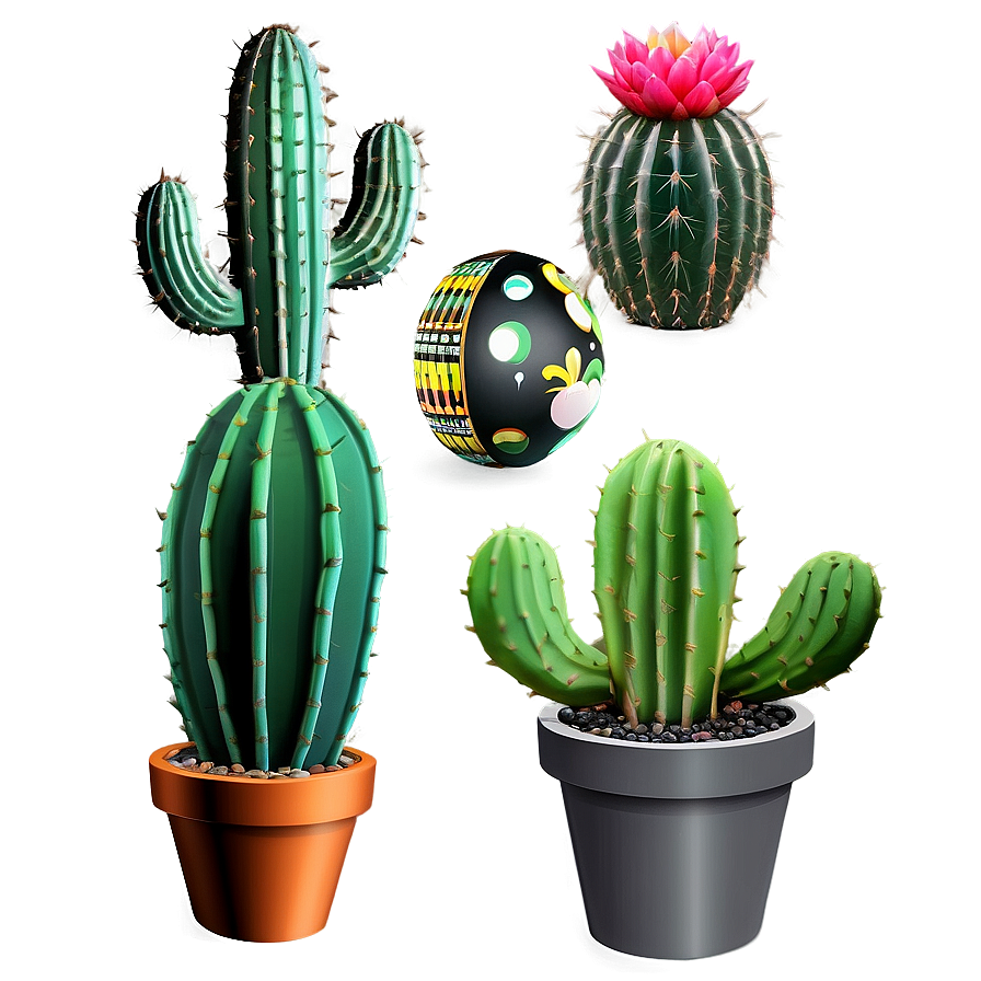 Cactus Set Png Kgw60 PNG