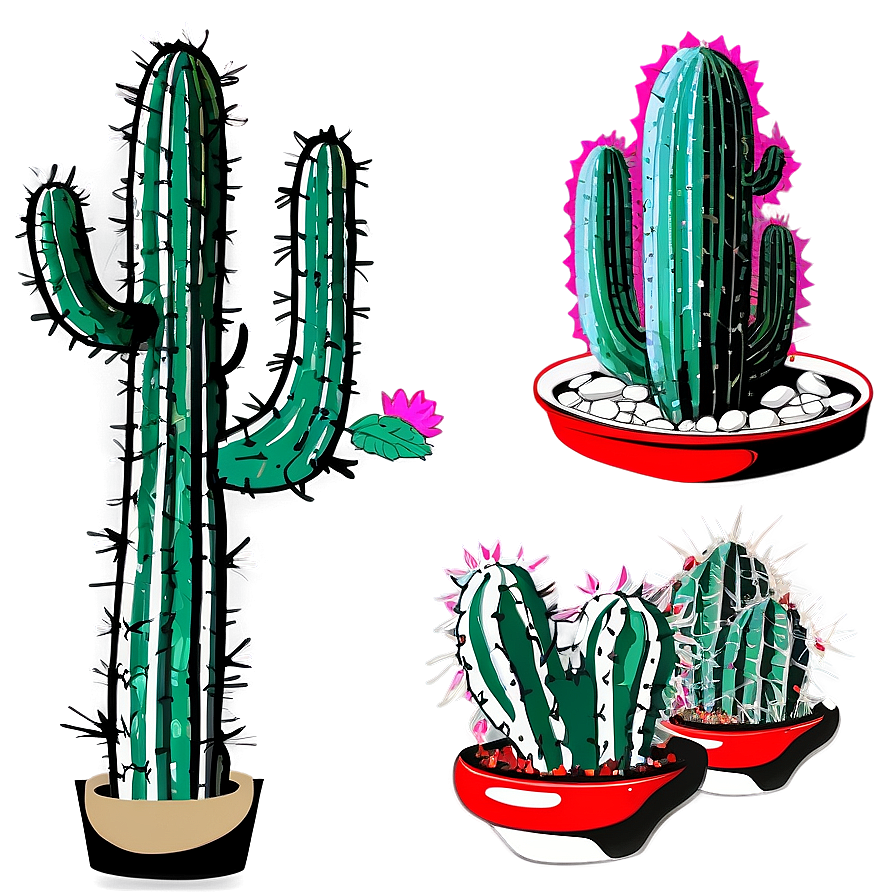 Cactus Sketch Png Tcd47 PNG
